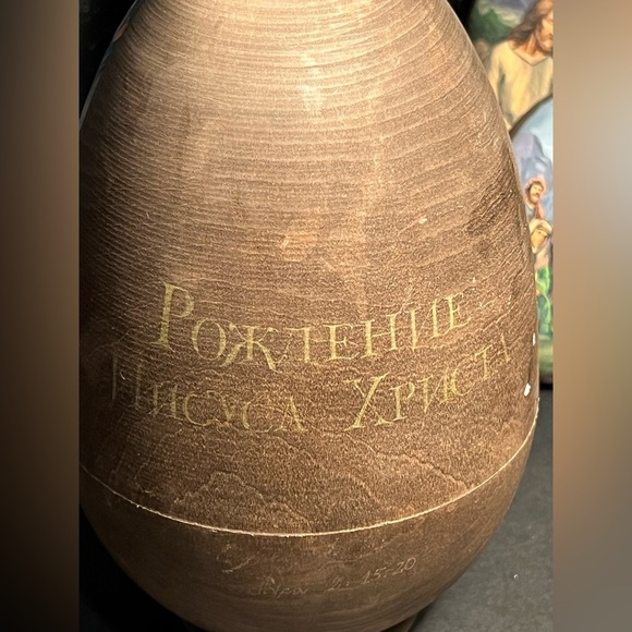 HAND PAINTED WOOD NESTING EGGS by Russian Artist (BEAUTIFUL ) - Picture 9 of 11